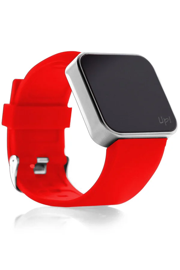 Up! Watch Touch Matte Silver & Kırmızı Kol Saati
