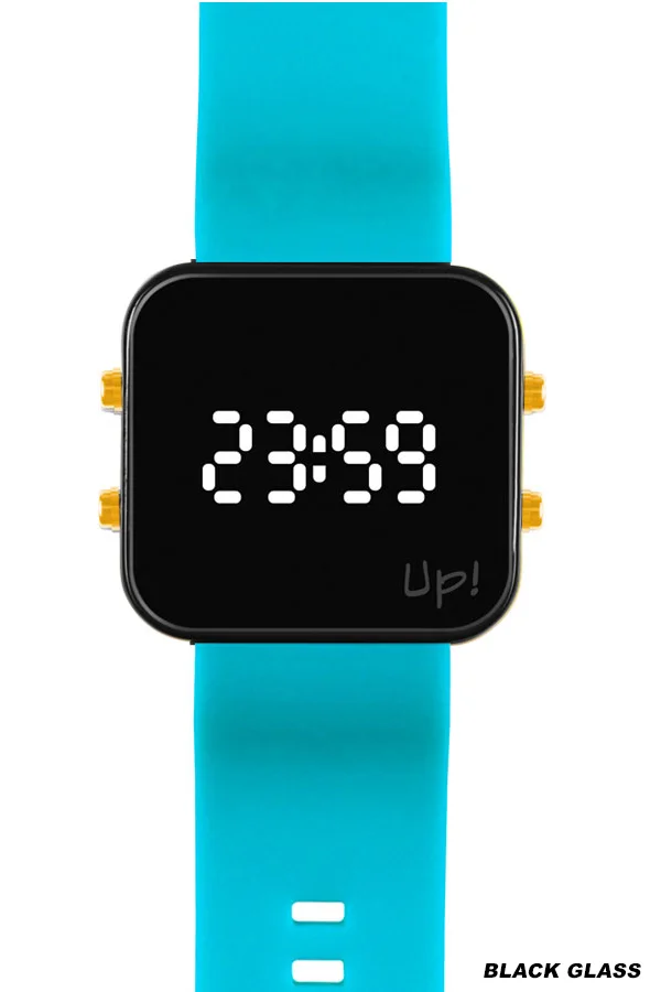 Up! Watch New Black Glass Gold Key Siyah & Turkuaz Kol Saati