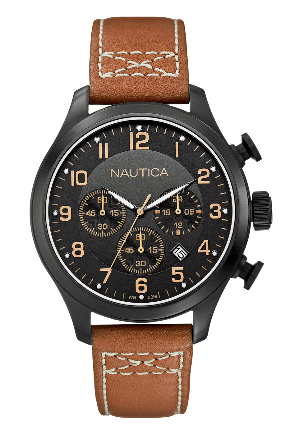 Nautica A16599G Kahverengi/Siyah Erkek Kol Saati