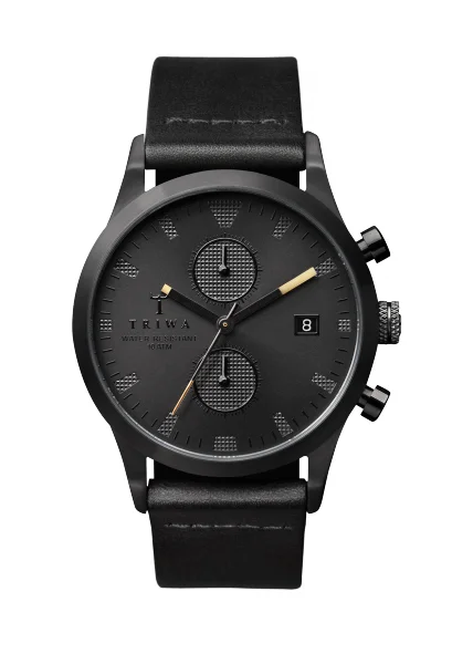 Triwa LCST105 Sort Of Black Chrono Kol Saati