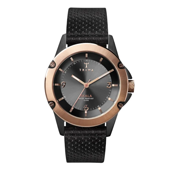 Triwa SKST101 Ebony Skala Black Dots C. Kol Saati