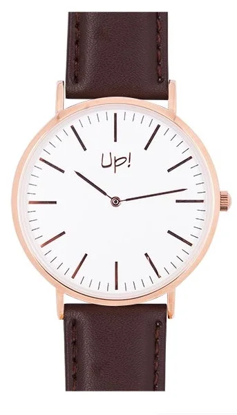 Up! Watch Rose Gold & D.brown Slim Case Saat