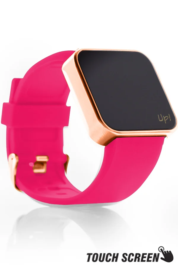 Up! Watch Touch Shiny Rose&amp;pink Kol Saati