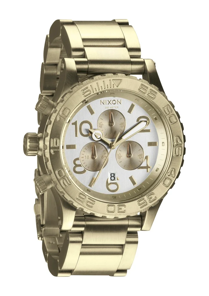 A037-1219 - Nixon 4220 Chrono Champagne Gold/ Kol Saati - A037