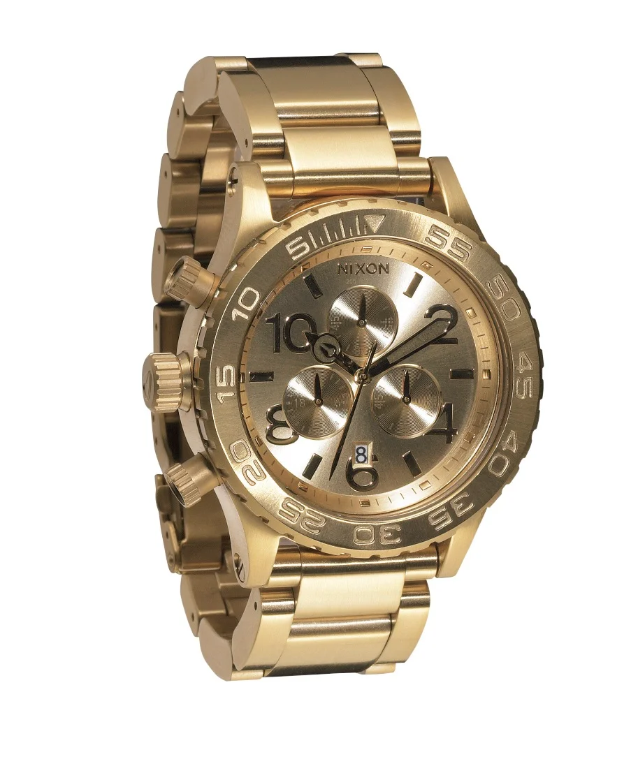 A037-502 - Nixon 4220 Chrono All Gold Kol Saati - A03