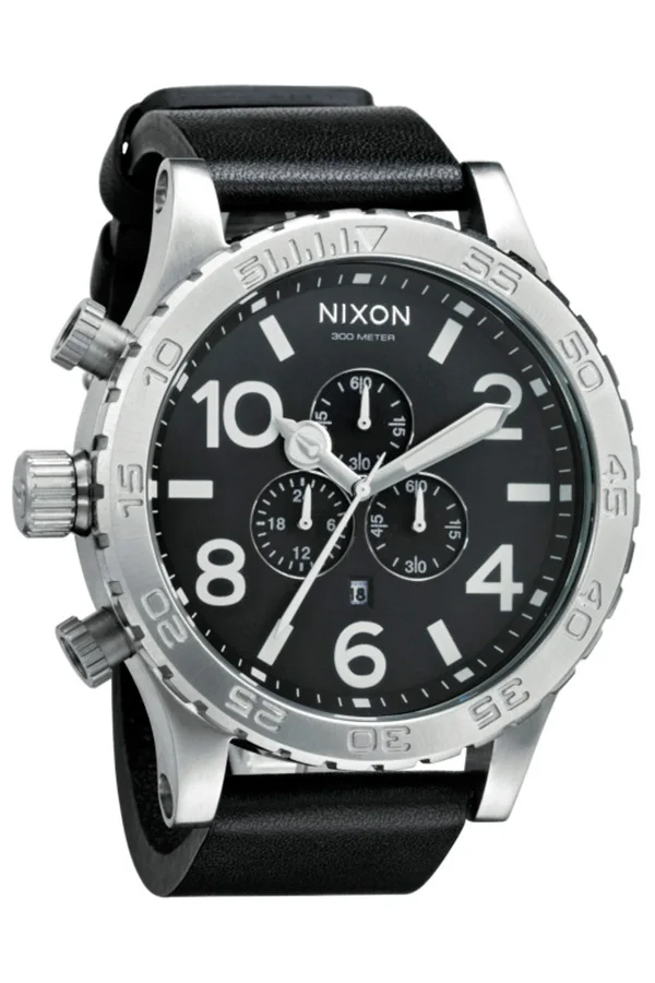 Nixon A124.000 51-30 Chrono Leather Black