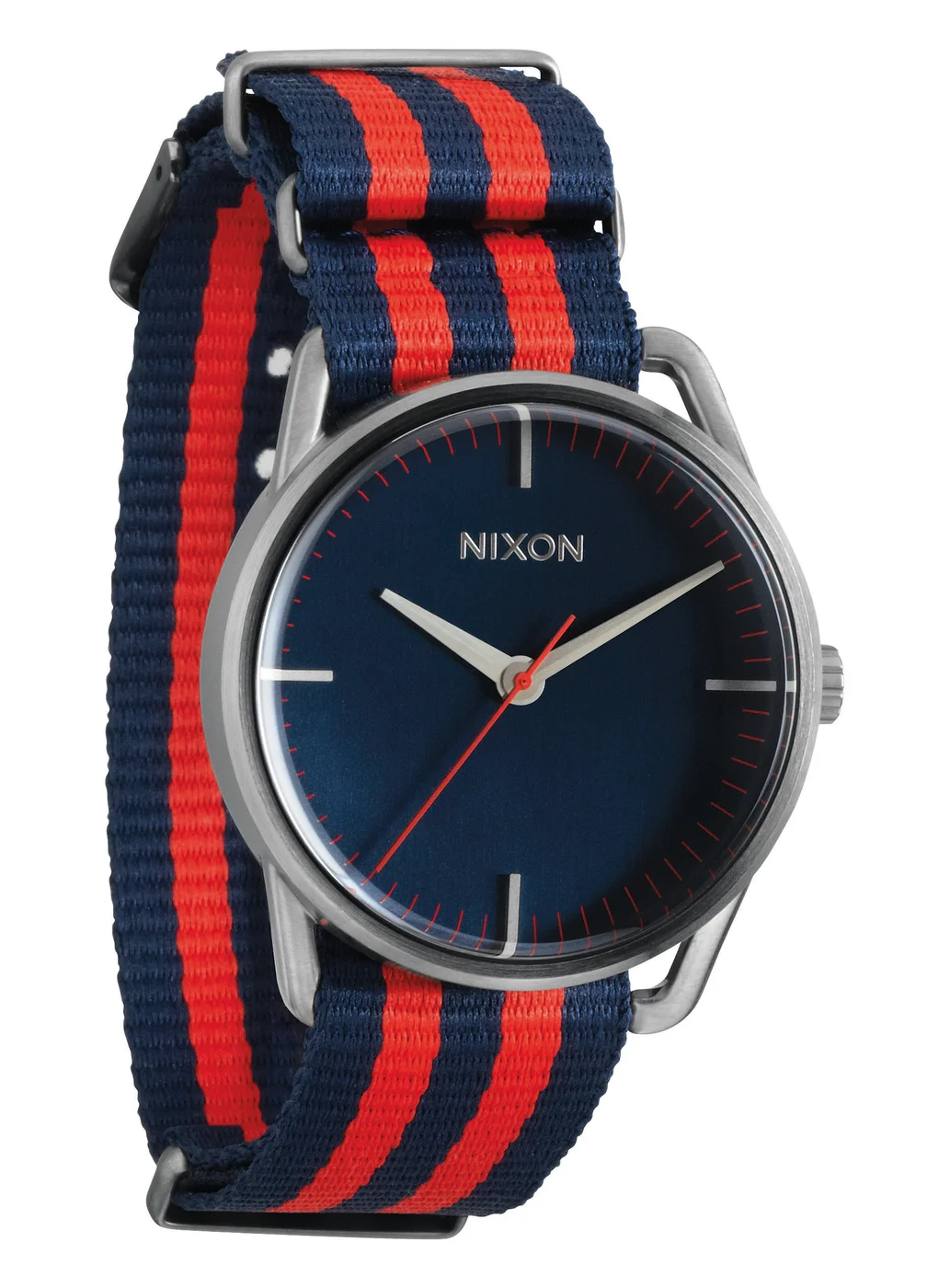 A129-1152 - Nixon Mellor Navy/red Nylon Kol Saati - A129 1152