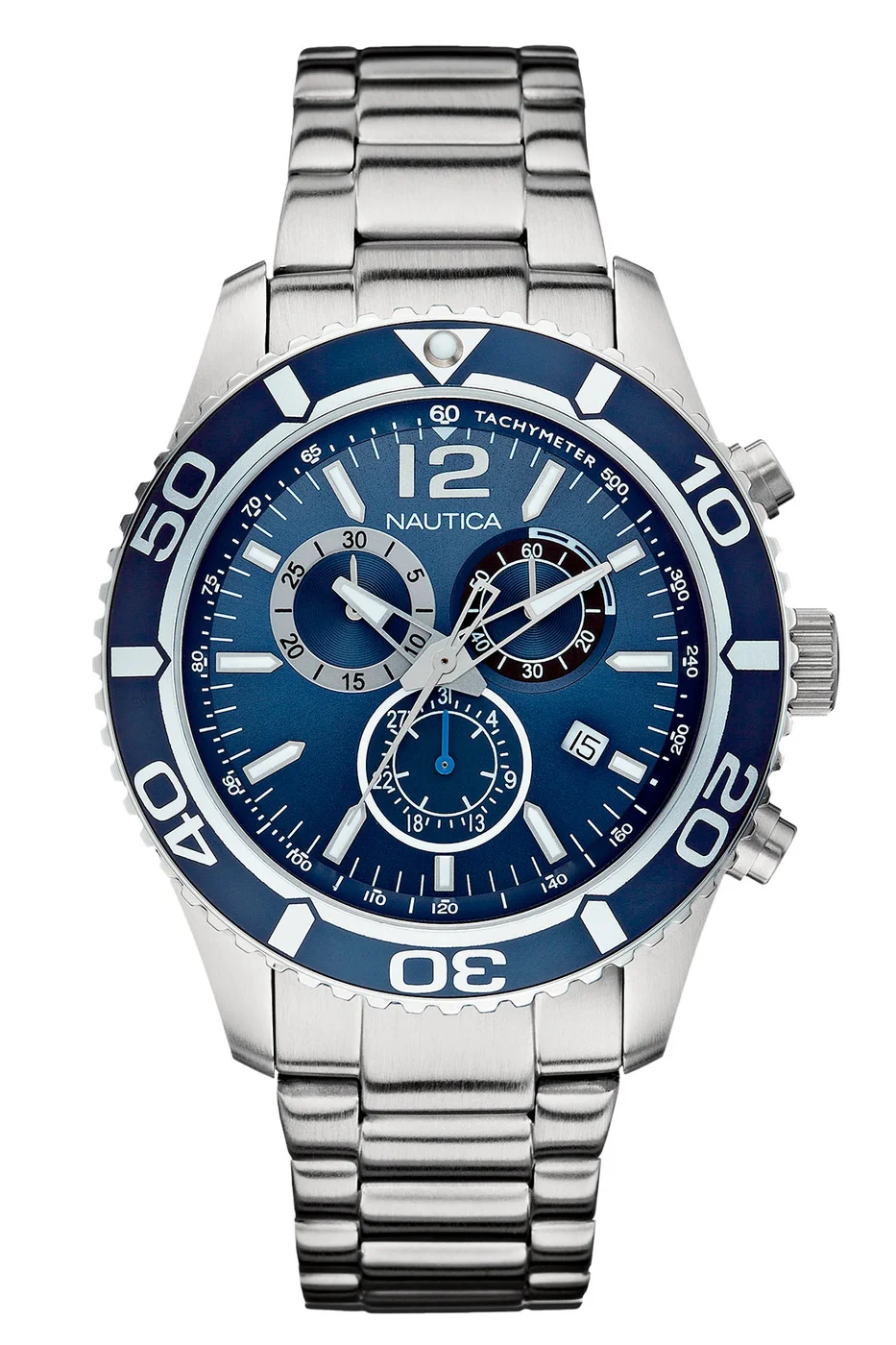 Nautica A16665G Gümüş Rengi Erkek Kol Saati