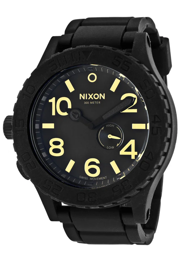 A236-1041 - Nixon The Rubber 51-30 Matte Black/gold Kol Saati