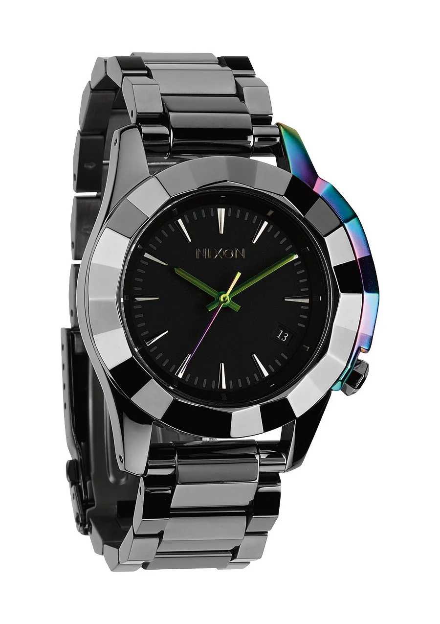 A288-1698 - Nixon Monarch Gunmetal / Multi Kol Saati - A288 16