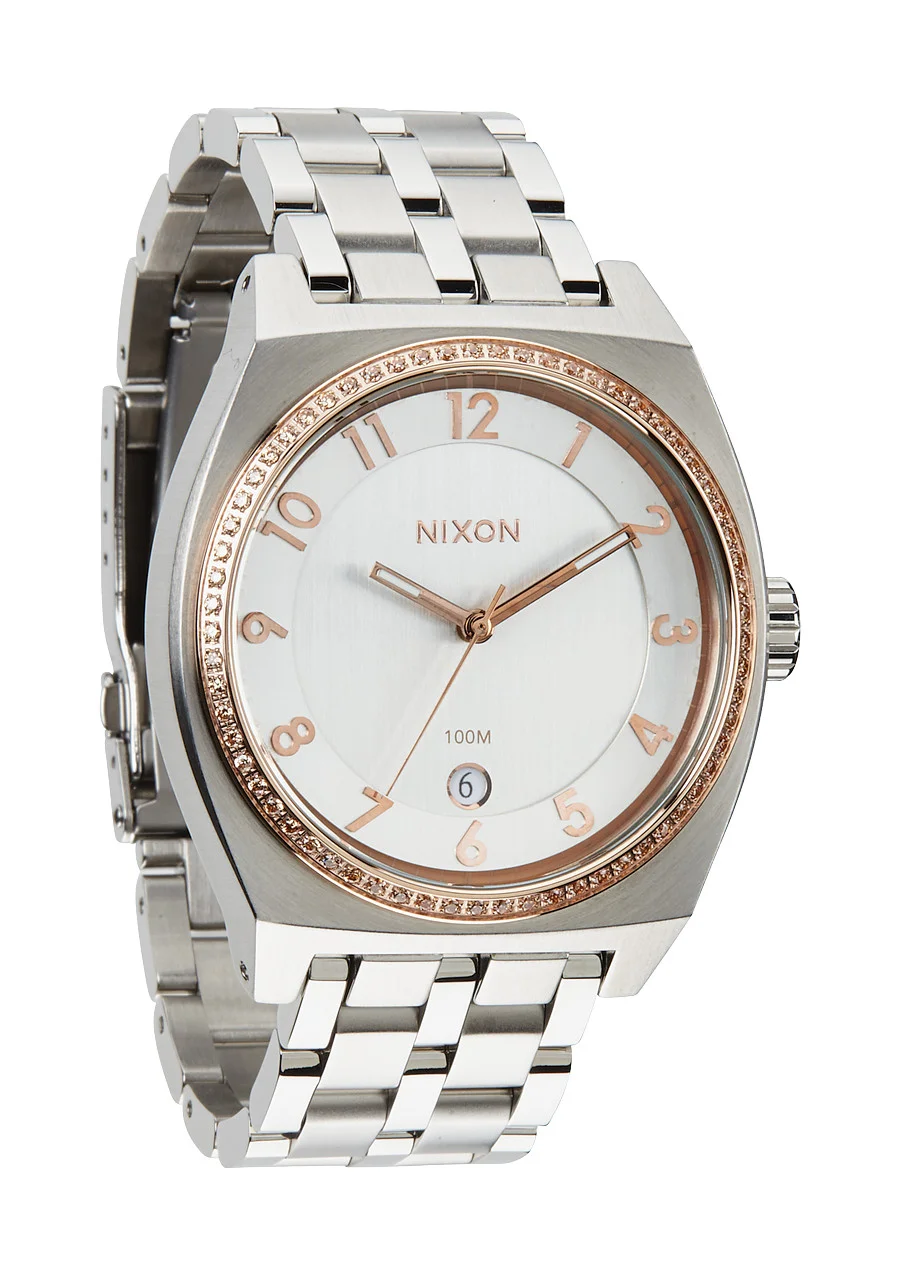 A325-1519 - Nixon Monopoly Silver / Light Gold Crystal Kol Saa