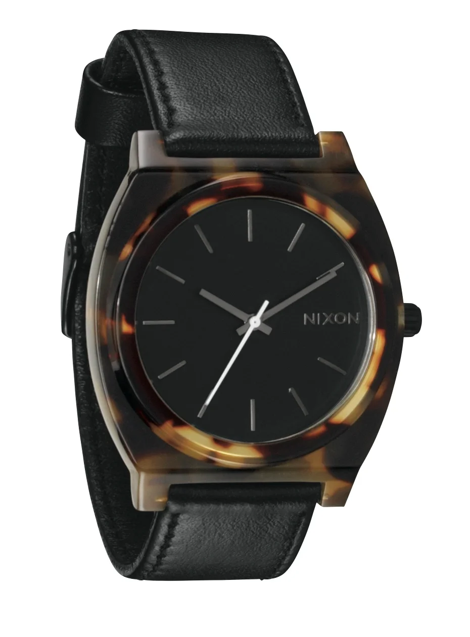 A328-646 - Nixon Tıme Teller Acetate Leather Tortoıse Kol Saa