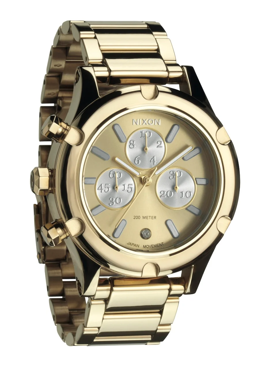 A354-1219 - Nixon Camden Chrono Champagne Gold Kol Saati - A35