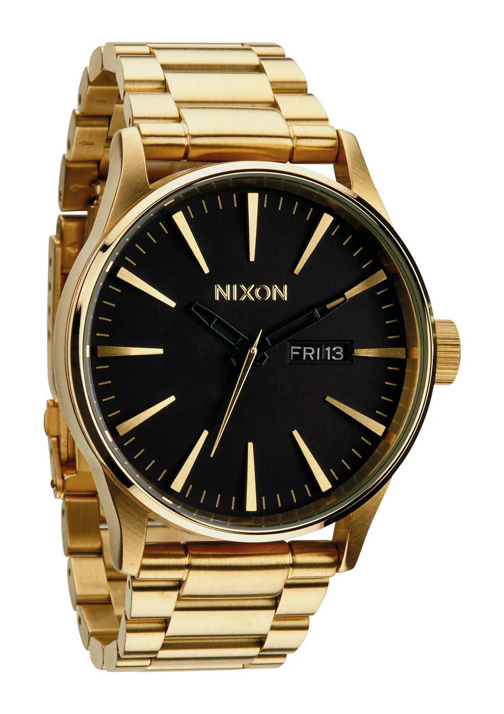 A356-1510 - Nixon Sentry Ss All Gold / Black Kol Saati - A356
