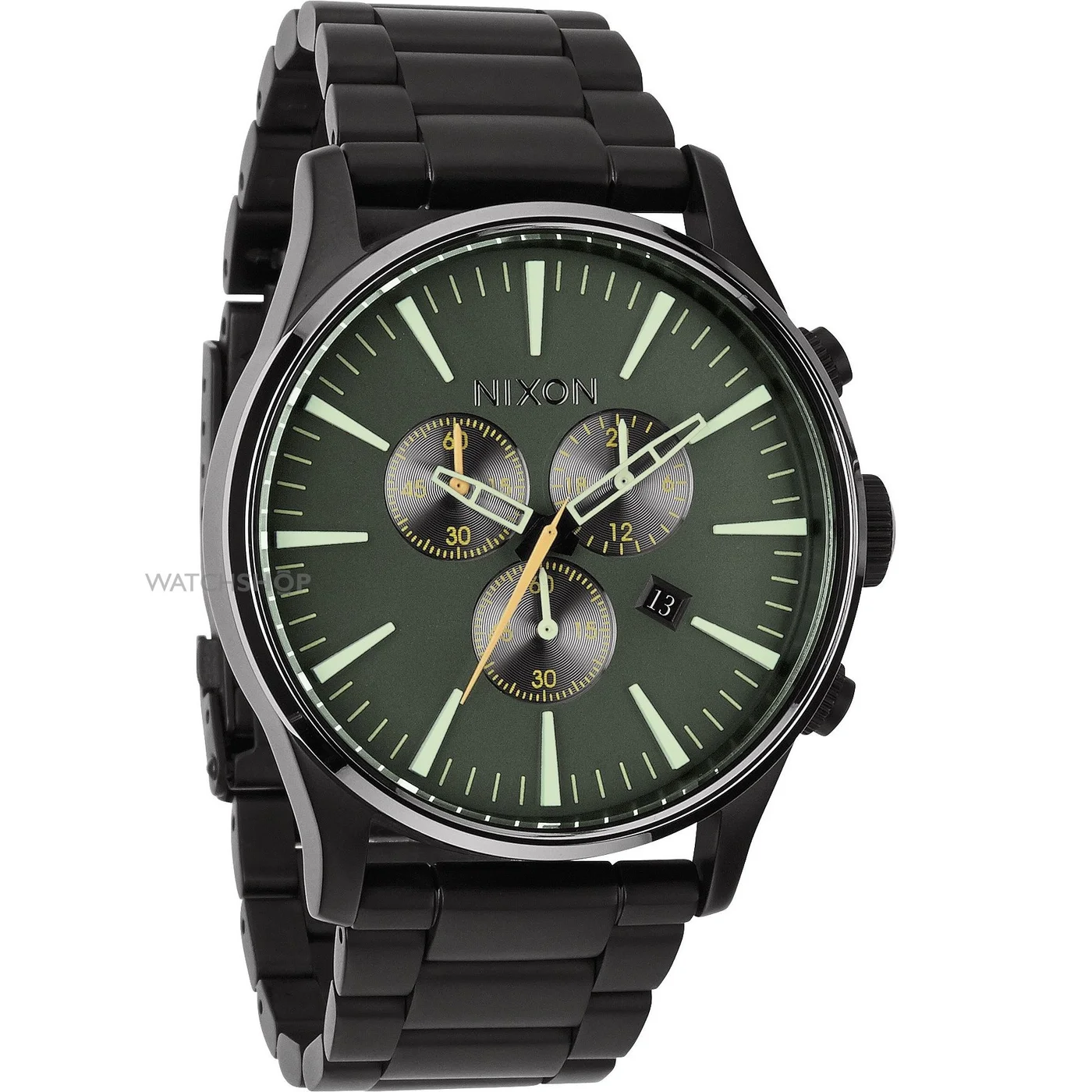 A386-1042 - Nixon Sentry Chrono Matte Black / Surplus Kol Saat