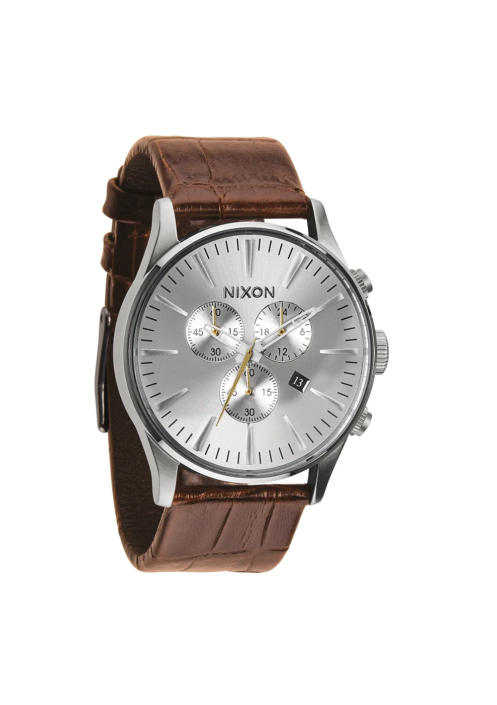 A405-1888 - Nixon Sentry Chrono Leather Saddle Gator