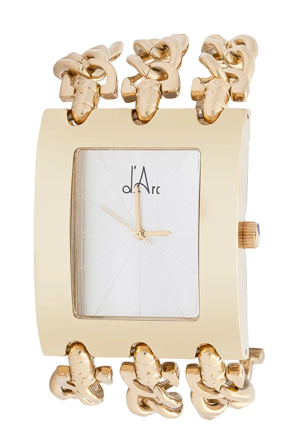 d'Arc Gold Three-Chained Saat