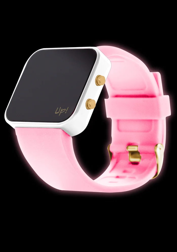 UP! Watch LED Gold Neon Pink Kol Saati