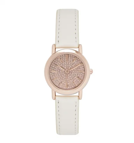 Forever New WW0329-Gemma Pave Face Watch/Rose Gold Saat