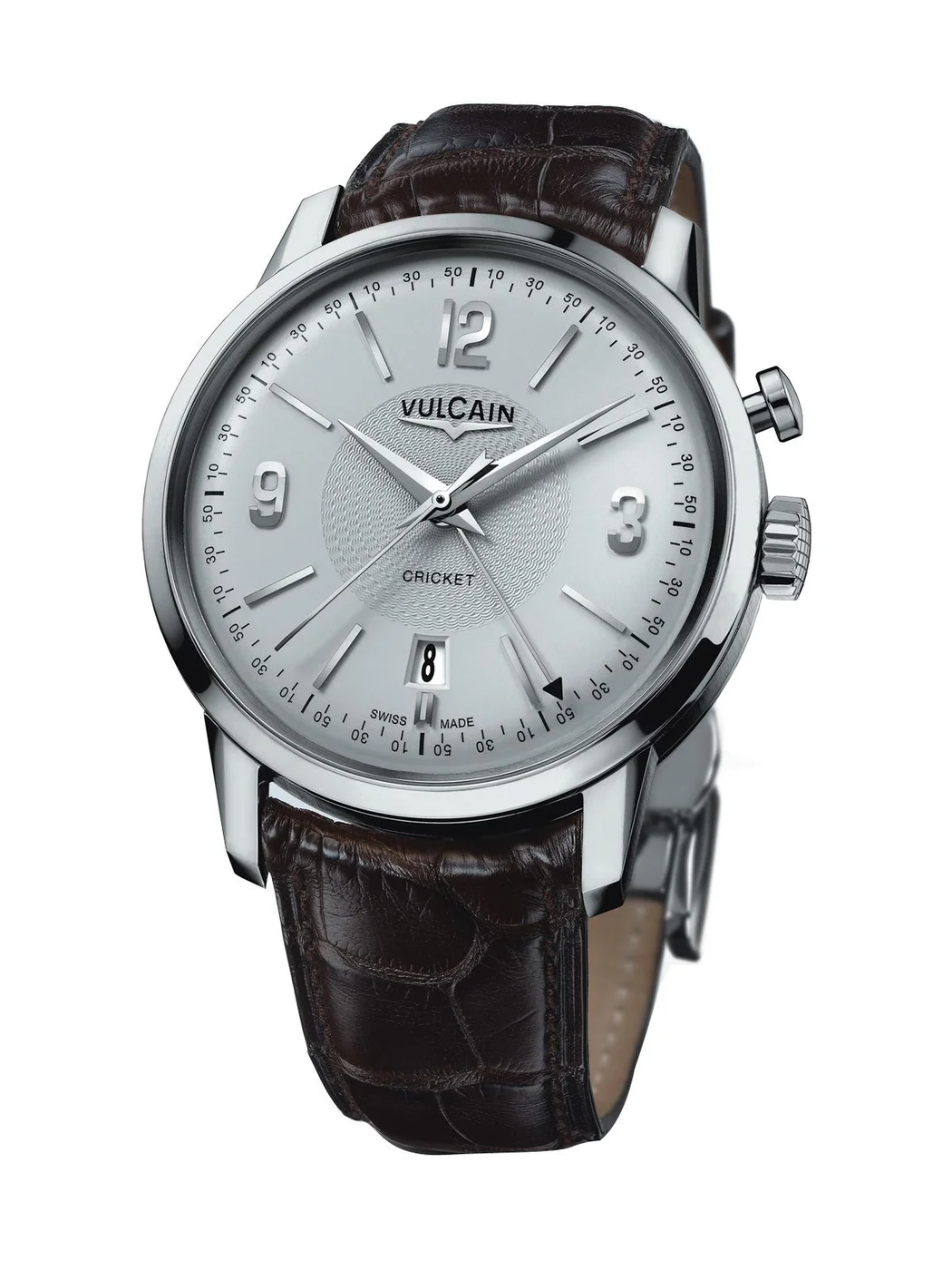 Vulcain 110151.281L/BN 50s Presidents Watch Steel Kol Saati