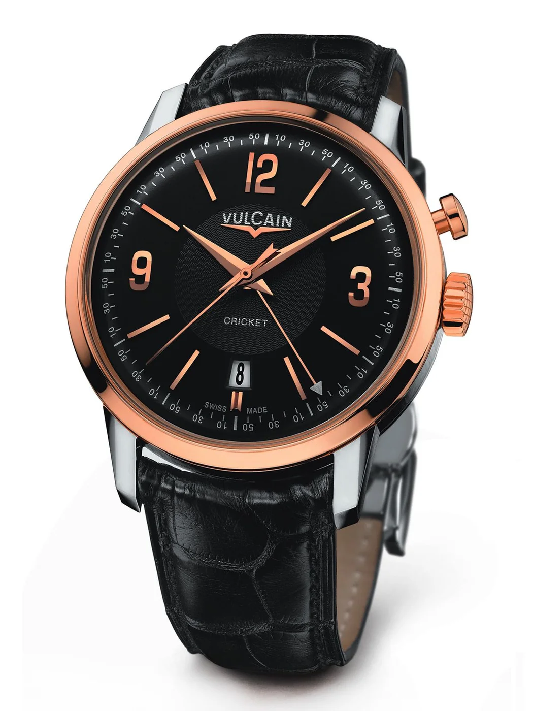 Vulcain 110651.287L/BK 50s Presidents Watch Gold &amp; Steel Kol Saati