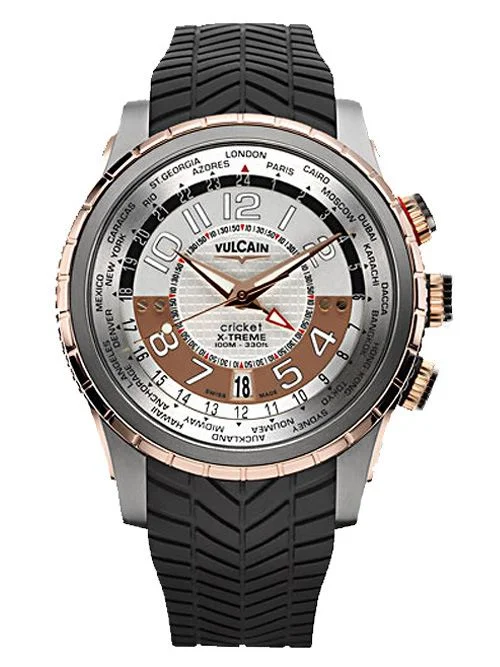 Vulcain 165925.166RF Gmt X-treme Titanium &amp; Gold Kol Saati