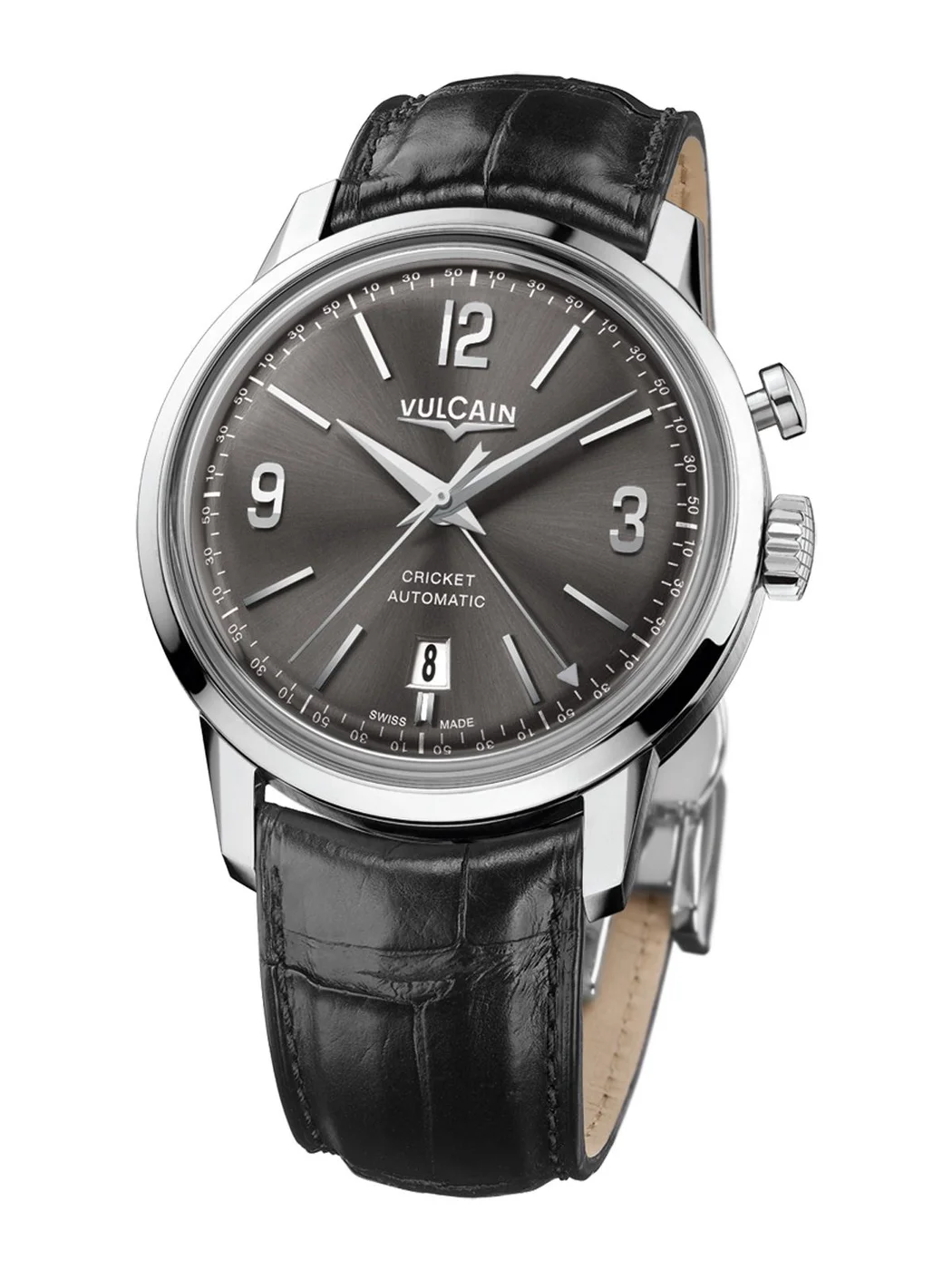 Vulcain 210150.278LF 50s Presidents Watch Automatic Steel Kol Saati