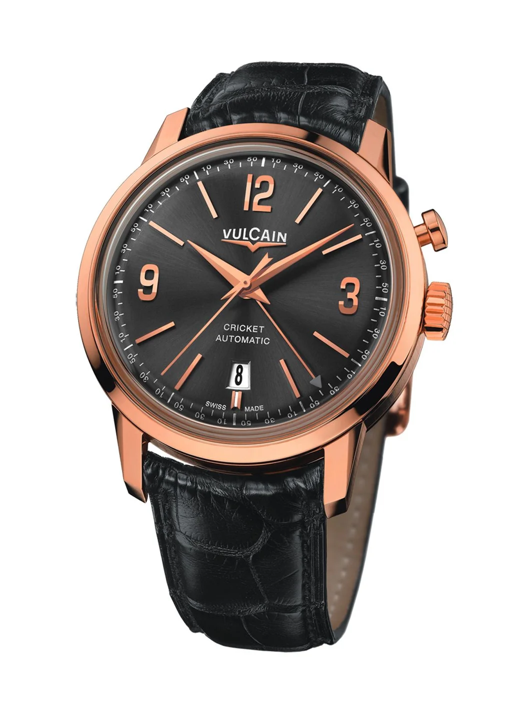 Vulcain 210550.280L 50s Presidents Watch Automatic Gold Kol Saati