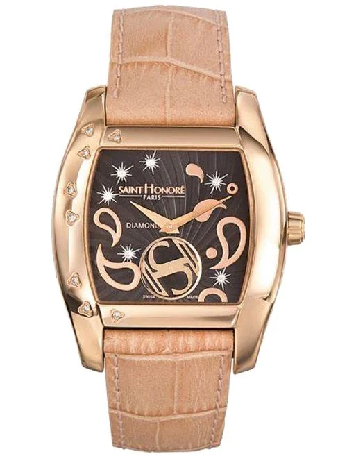 Saint Honore 723086 8NFDR Monceau Medium Rose Taşlı Kol Saati