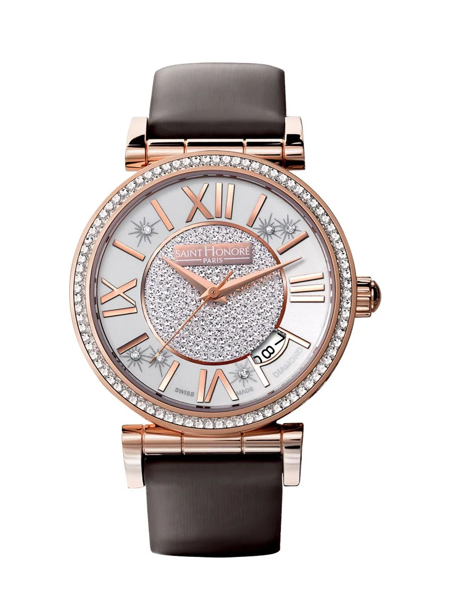 Saint Honore 766012 8PARDR Opera Medium Rose Eclair Full Taşlı Kol Saati