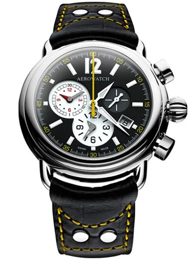 Aerowatch 85939 AA02 Gent Hommage 1910 Chrono Alarm Kol Saati