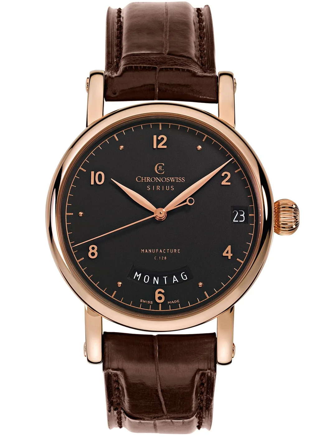 Chronoswiss CH-1921R-BK Sirius Sirius Day Date Kol Saati