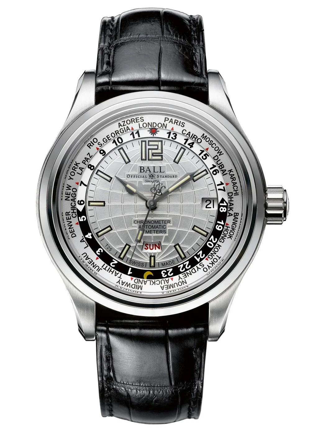 Ball GM1020D-L1CAJ-WH Trainmaster Worldtime Kol Saati