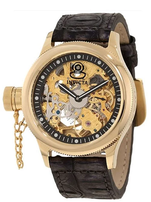 Invicta 110364 Russian Diver Mechanical Skeleton Kol Saati