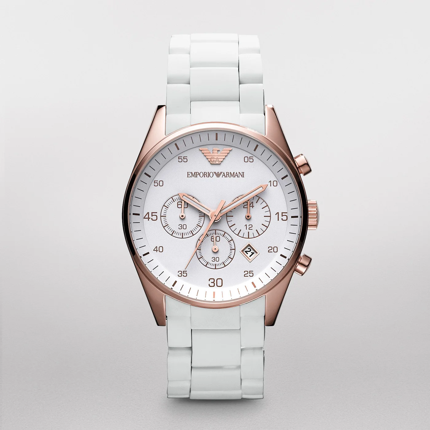 Emporio Armani AR5919 Beyaz Erkek Kol Saati