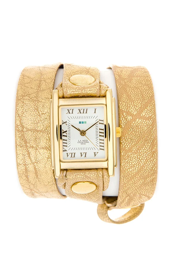 La Mer Collection Gold Sparkle Wrap Saat