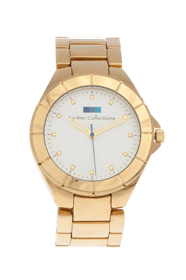 La Mer Collection Gold White Dial Saat