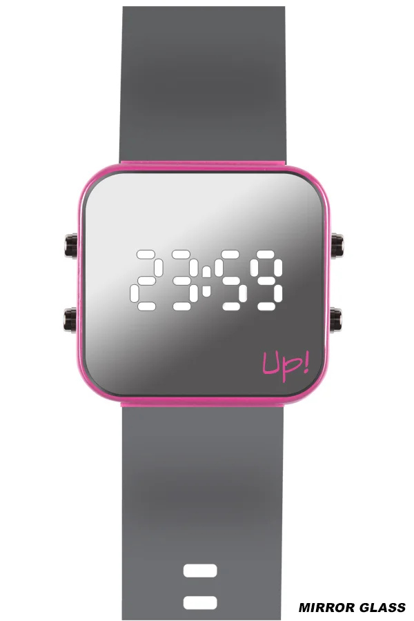 Up! Watch Pembe & Gri Kol Saati