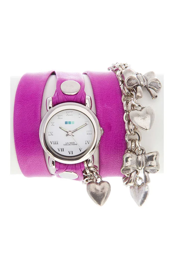 La Mer Collection Pony Pink Charm Saat