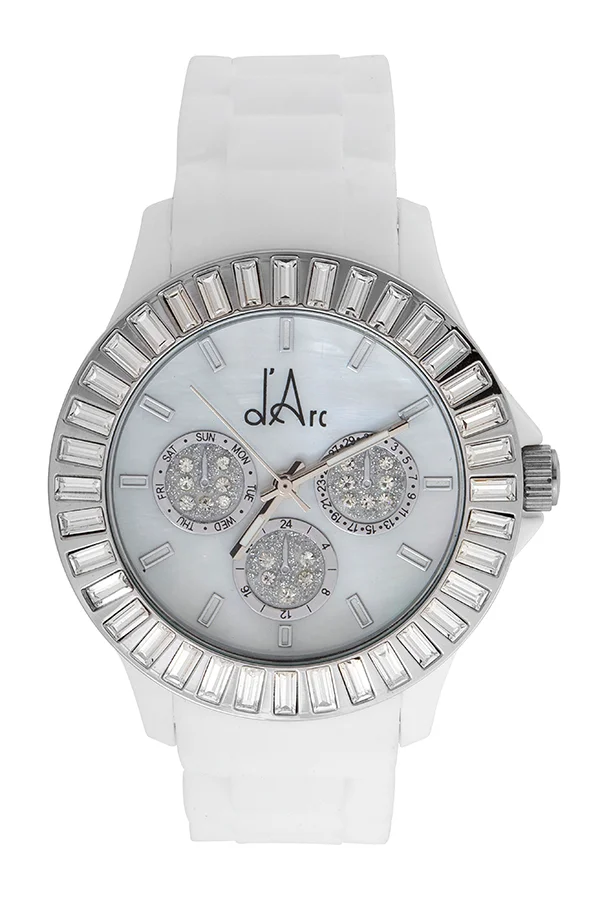 d'Arc Silver White Glam Saat