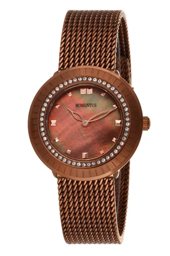 Momentus DW267T-03TR Bronz Beyaz Taş Detaylı Bayan Kol Saati