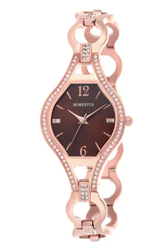 Momentus FJ203R-06SR Bronz-Kahve Bayan Kol Saati
