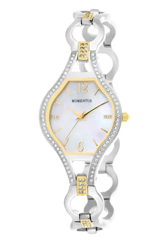 Momentus FJ203T-09SR Gümüş-Altın Rengi Bayan Kol Saati