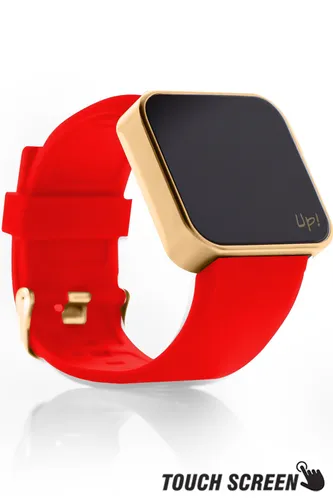 Up! Watch Touch Matte Rose Gold & Kırmızı Kol Saati