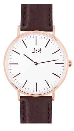 Up! Watch Rose Gold & D.brown Slim Case Saat