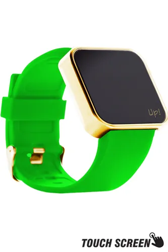 Up! Watch Touch Shiny Gold&green Kol Saati