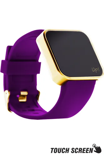 Up! Watch Touch Shiny Gold&purple Kol Saati