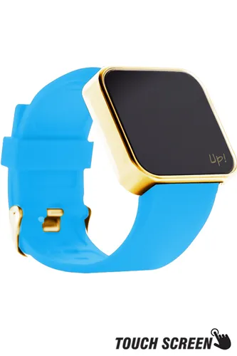 Up! Watch Touch Shiny Gold&turquoise Kol Saati