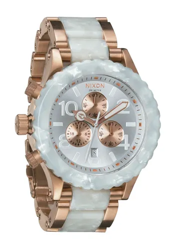 A037-1046 - Nixon 4220 Chrono Rs Gld/wht Gran Kol Saati - A037