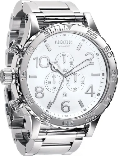 A083-488 - Nixon 51-30 Chrono High Polish / White Kol Saati -